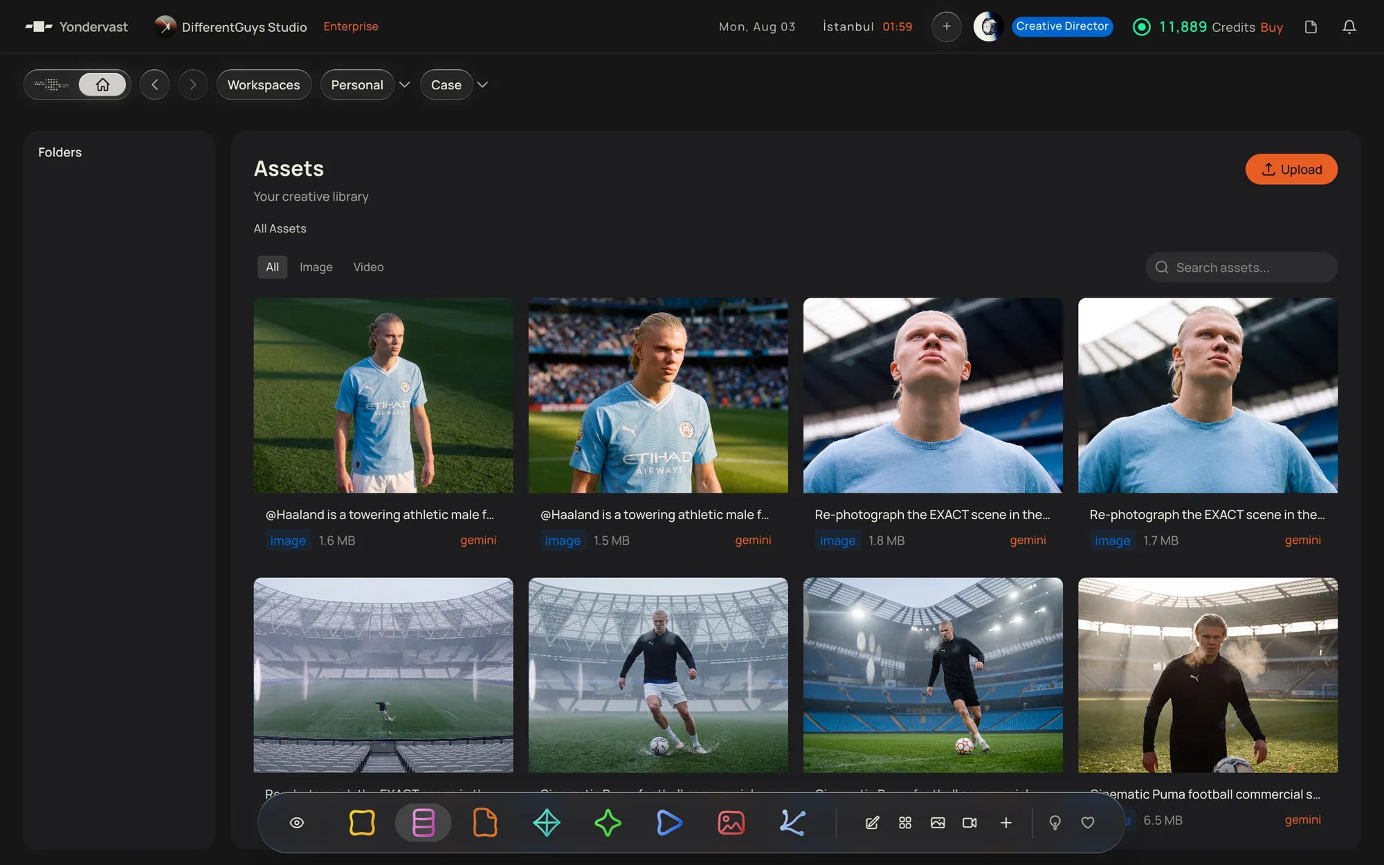 The Assets module inside Yondervast.